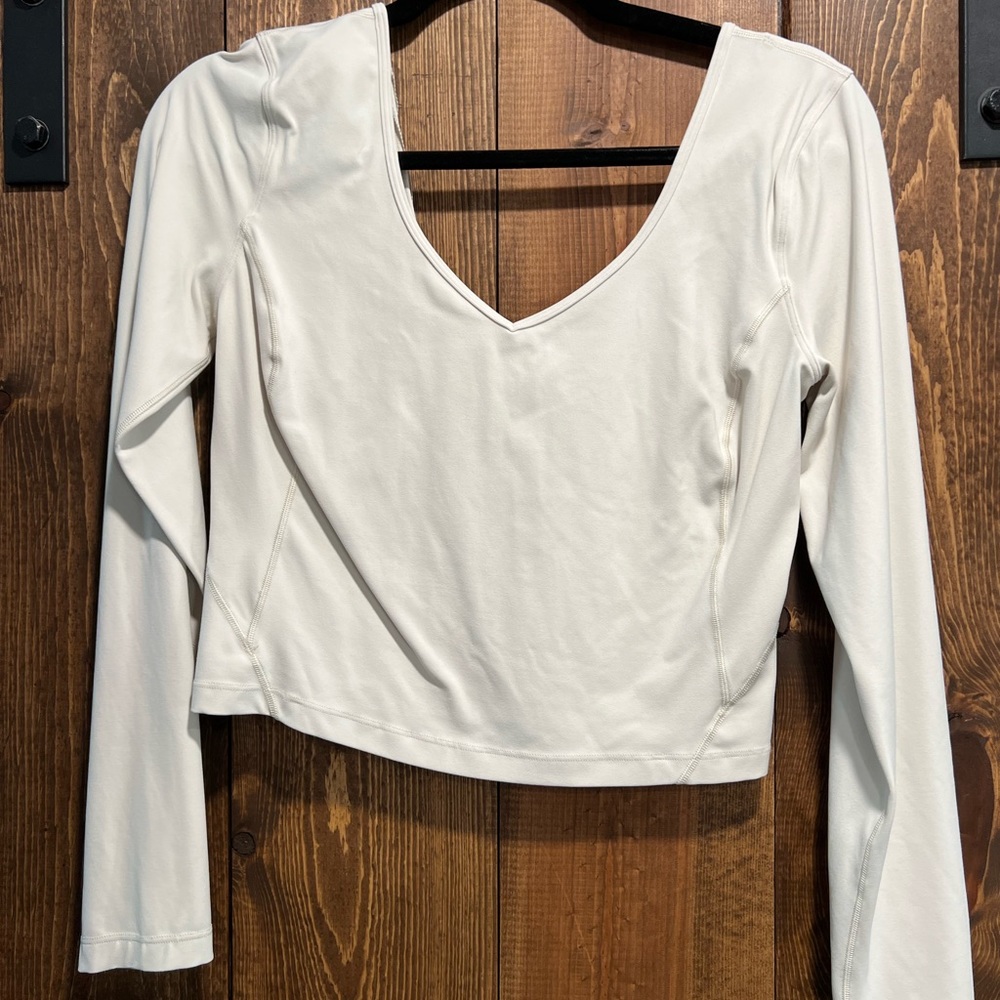Lululemon crop long sleeve top